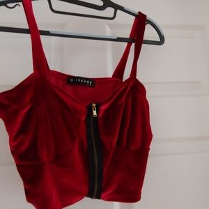 Spice Girl Red Velvet Crop Top